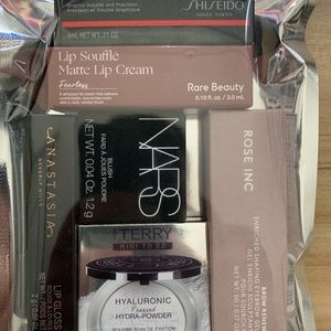 Nars, rose inc, by terry, Anastasia, rare beauty, shiseido make up set